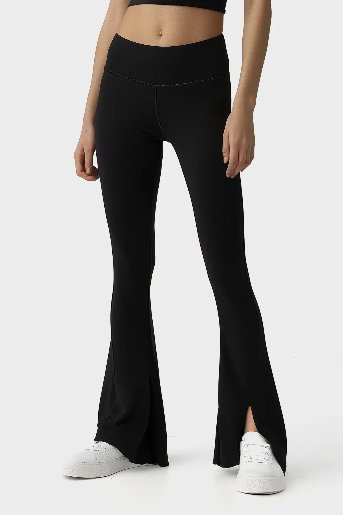 Airbrush High-Waist Flutter Legging - Ivory