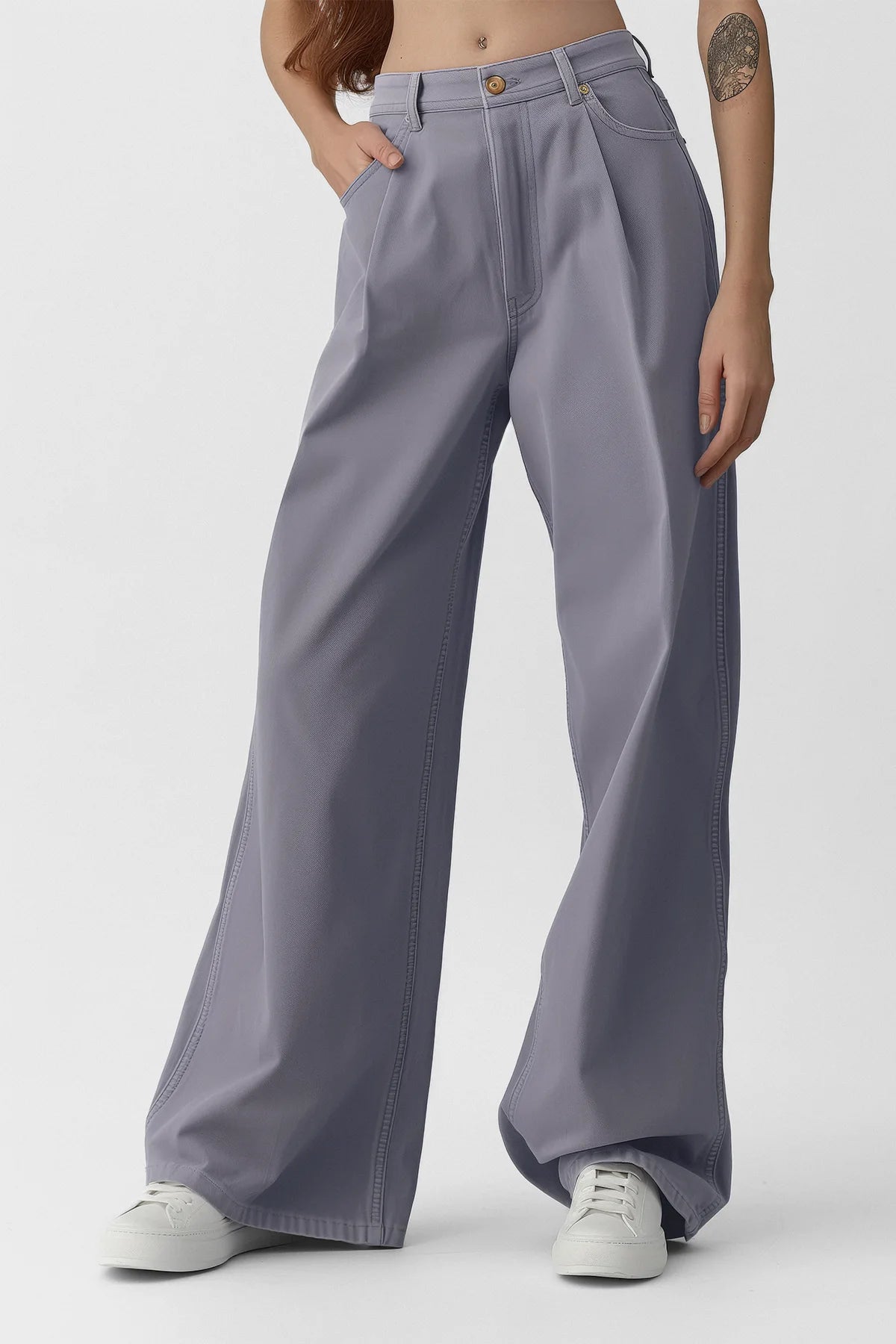 Daring Cutout High-Waist Trouser