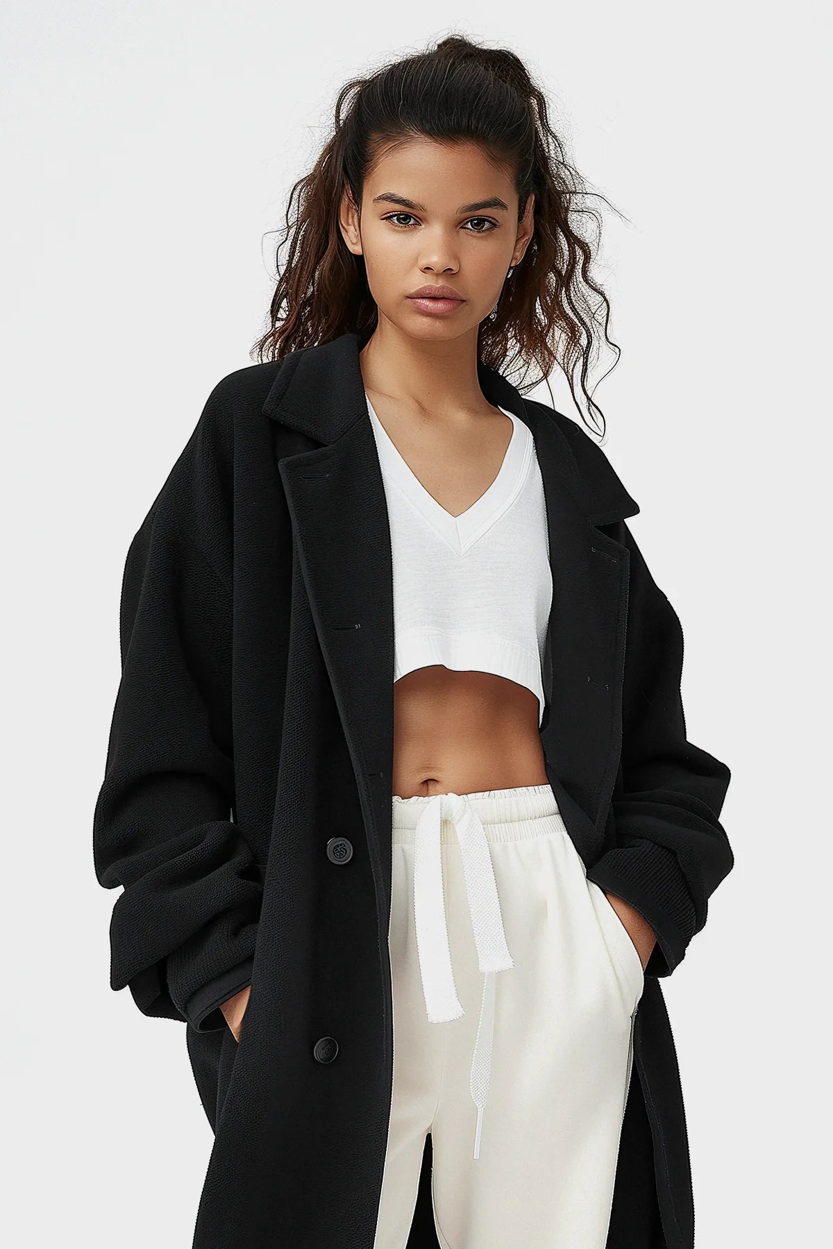 Elite Fleece Blazer Trench