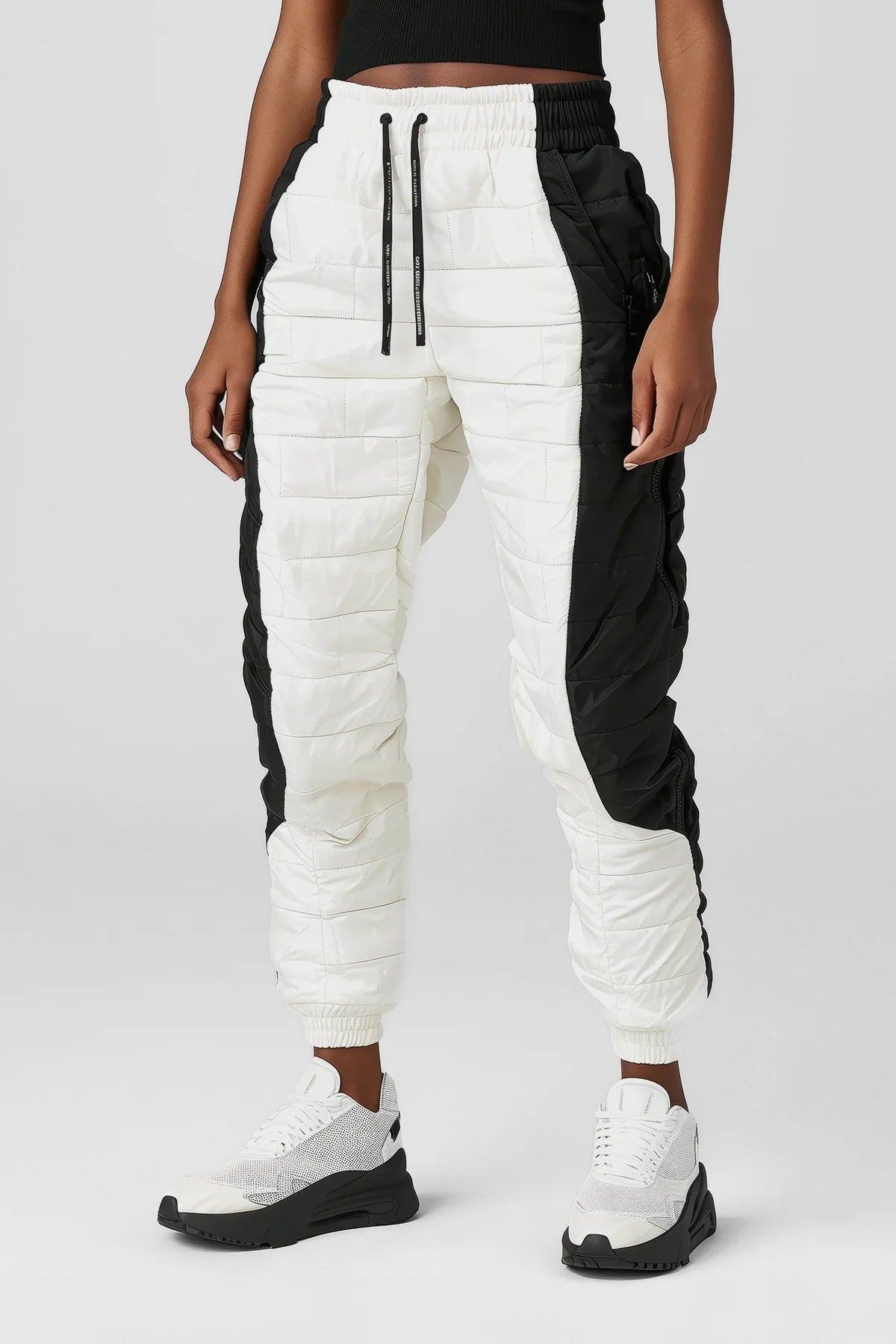 Frost Flex High-Waist Moto Puffer Legging