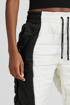 Frost Flex High-Waist Moto Puffer Legging
