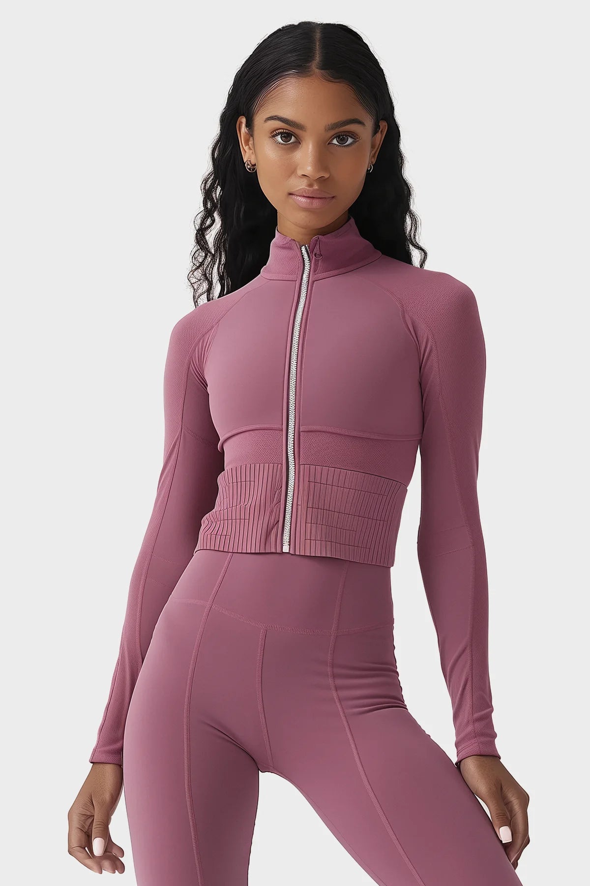 Sculpting Corset Zip-Up Hoodie