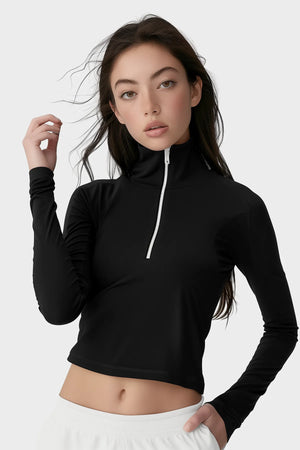Seamless charm elevated neck top