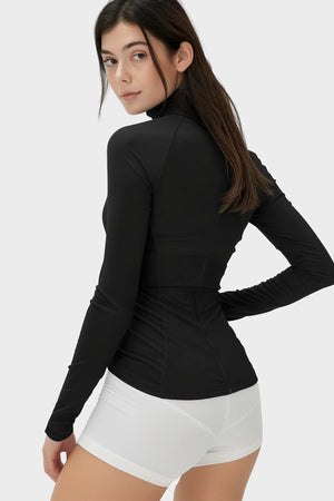 Seamless charm elevated neck top