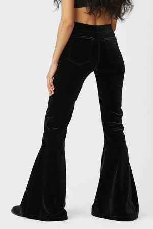 Velvet Veer High-Waist Winter Flare Pant